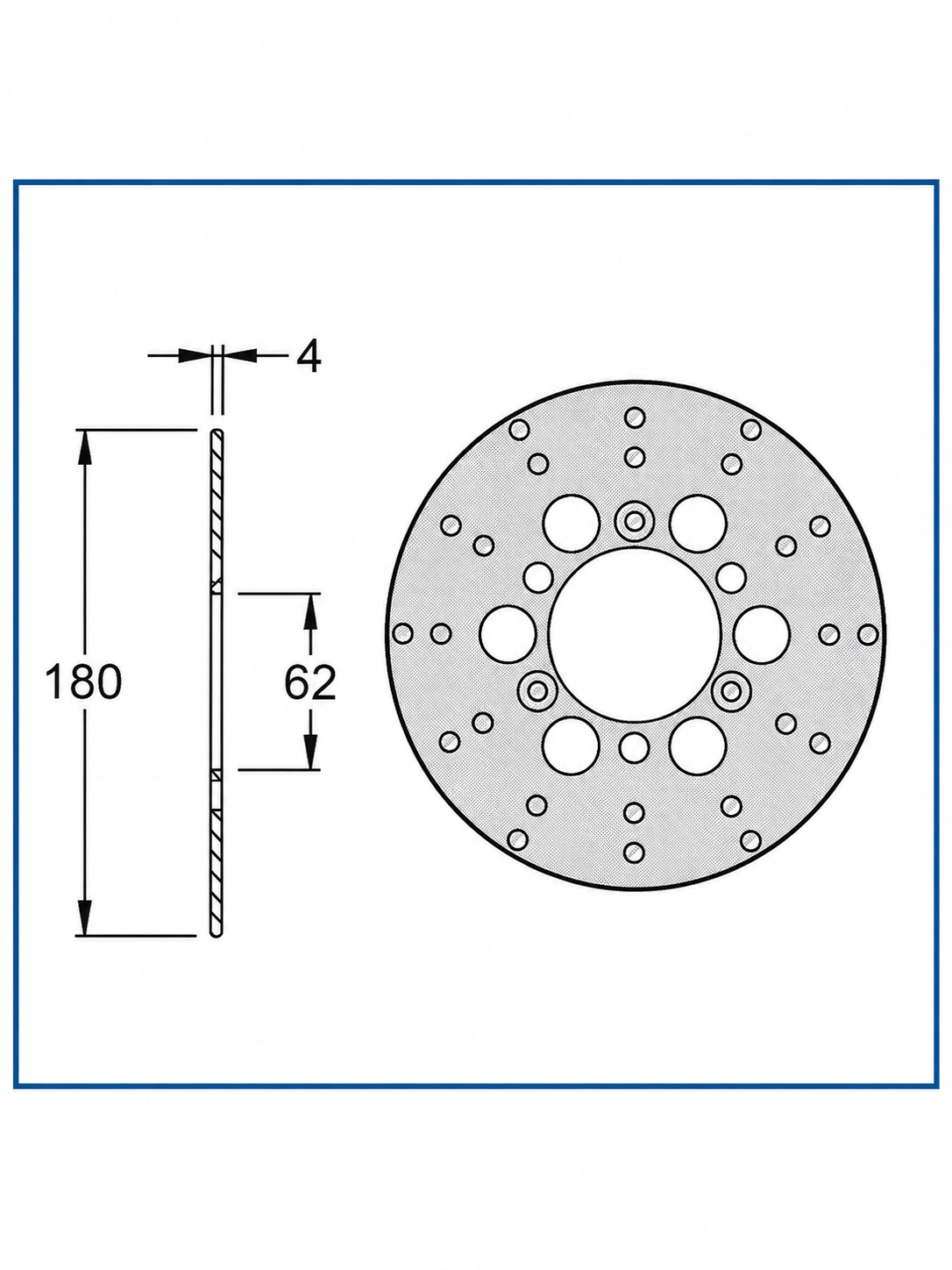 Disco de freno trasero Derbi Senda 50 Senda R Supermotard FDS Savannah IGM RF-2005-0308