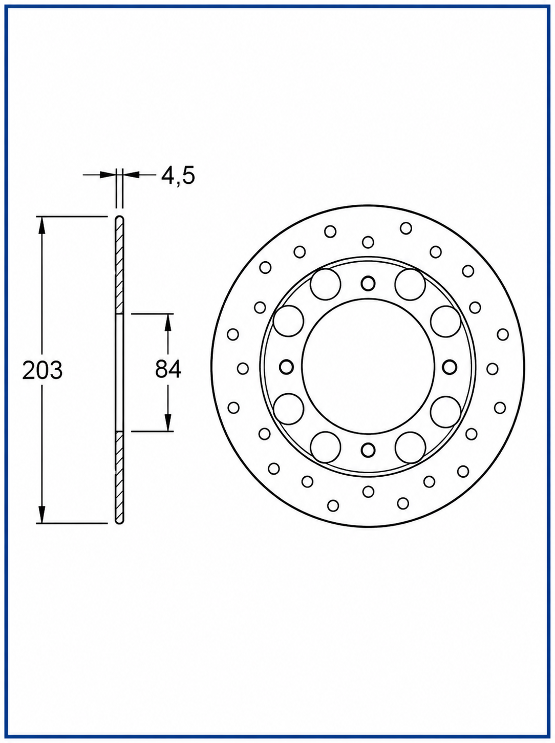 Disco de freno trasero Yamaha TZR 50 Thunderkid TZR 80 RR TZR 80 N IGM RF-2030-2428