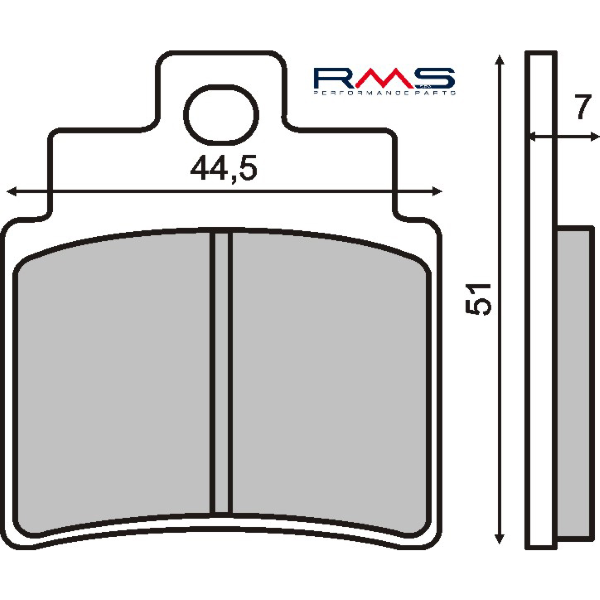 PASTILLAS DE FRENO ORGÁNICAS RMS KYMCO GRAN DINK 250CC