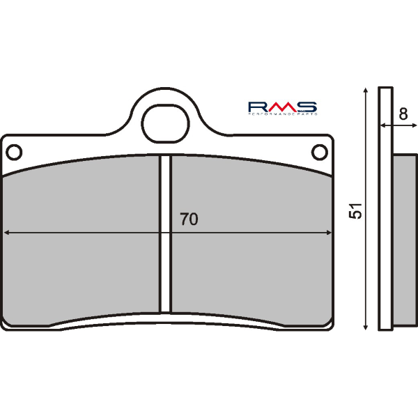 PASTILLAS DE FRENO ORGÁNICAS RMS APRILIA RS 250