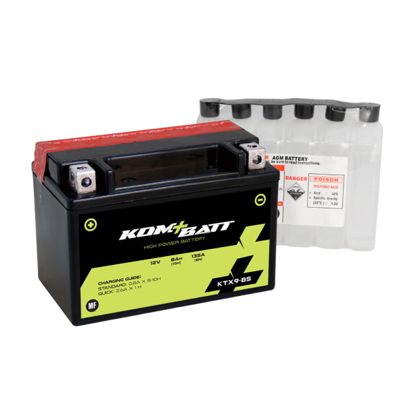 Batería Kombatt MF KTX9-BS 12V para Moto y Scooter