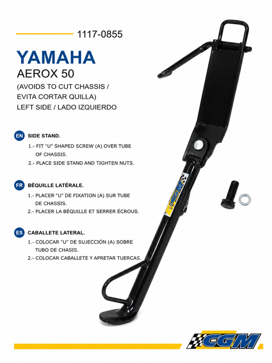 Caballete lateral izquierdo Yamaha Aerox 50 MBK Nitro 50 IGM 1117-0855