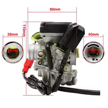 CARBURADOR GY6-139QMB / PEUGEOT 50 KISBEE / V-CLIC 4 T. /KYMCO 50 AGILITY 4 T. /SYM 50