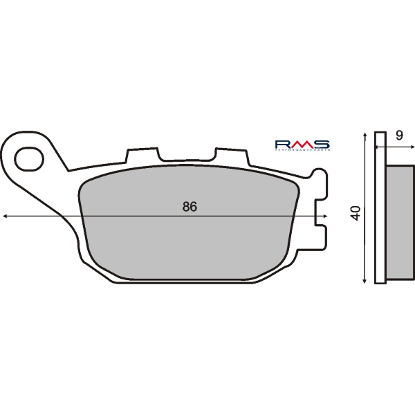 PASTILLAS DE FRENO ORGÁNICAS RMS HONDA CBR 600F