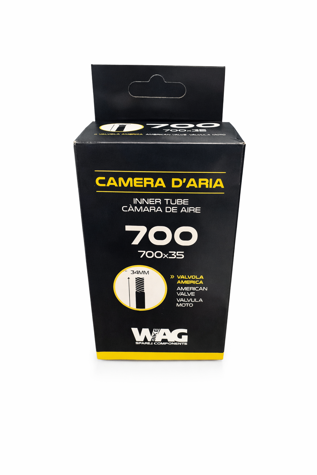 TUBO WAG - VÁLVULA SCHRADER 700 X 35/40 DE 34 MM