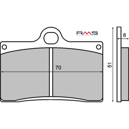 PASTILLAS DE FRENO ORGÁNICAS RMS APRILIA RS 250