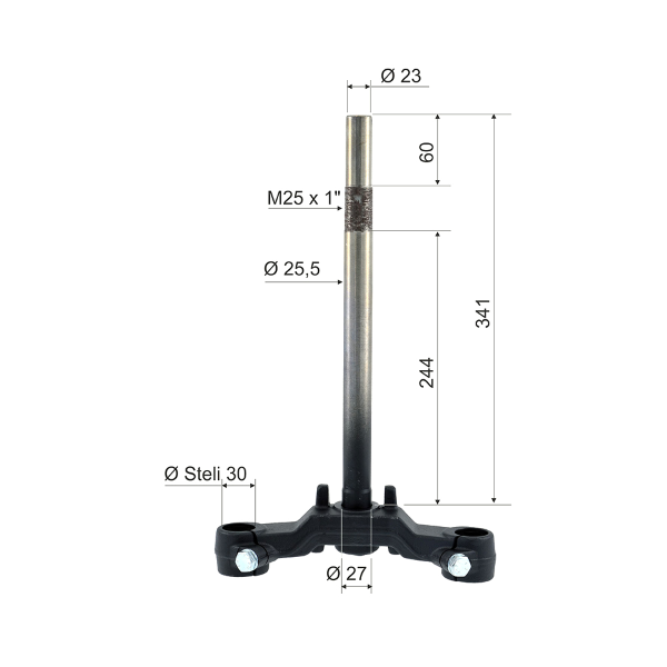 Dirección horquilla delantera RMS MBK Booster Yamaha Aerox Nitro 50cc